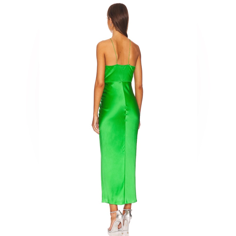 The Sei Keyhole Gathered Dress in Palm 0 - Picture 3 of 10